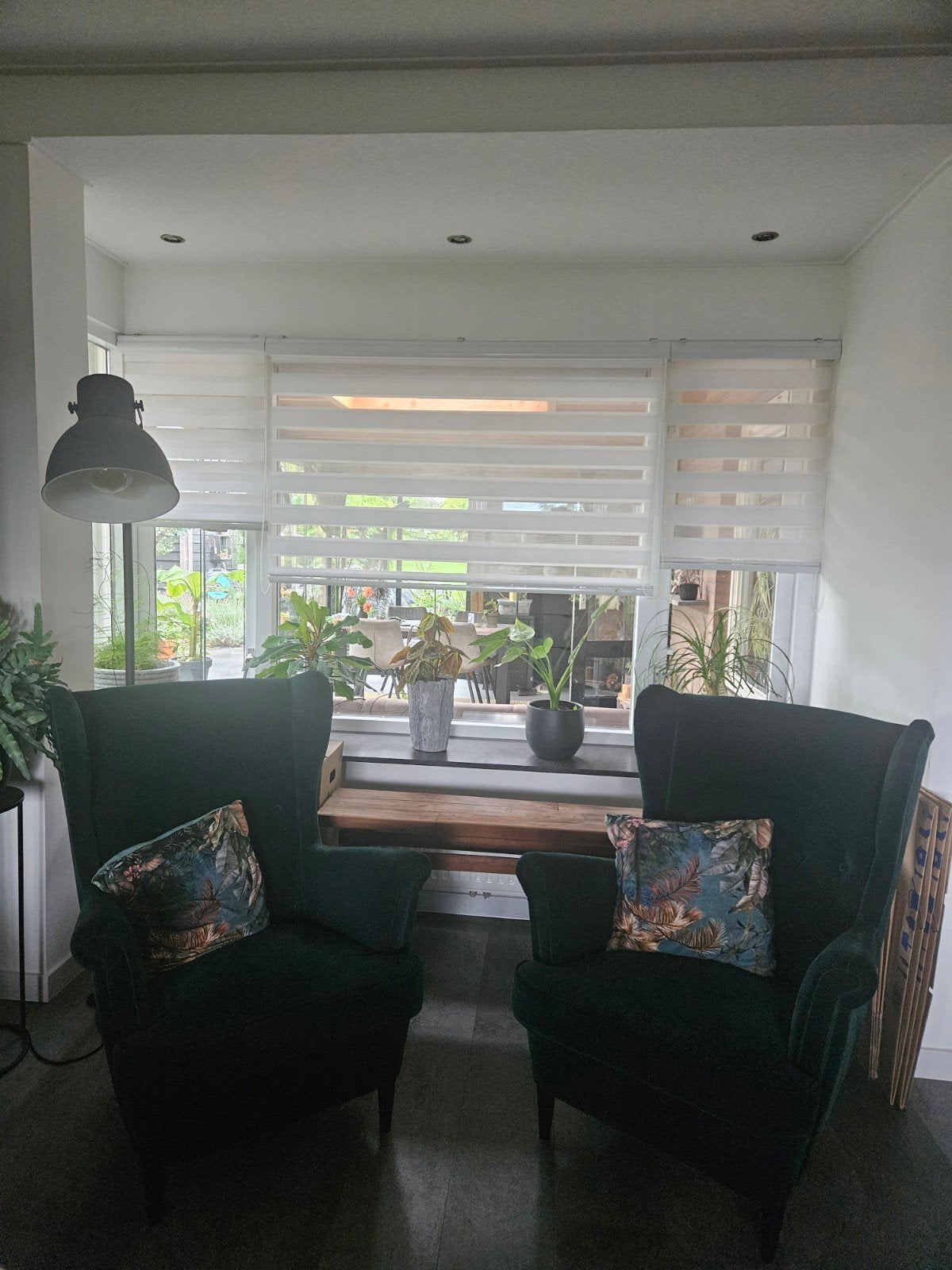IKEA STRANDMON Oorfauteuil donkergroen velvet, Ophalen