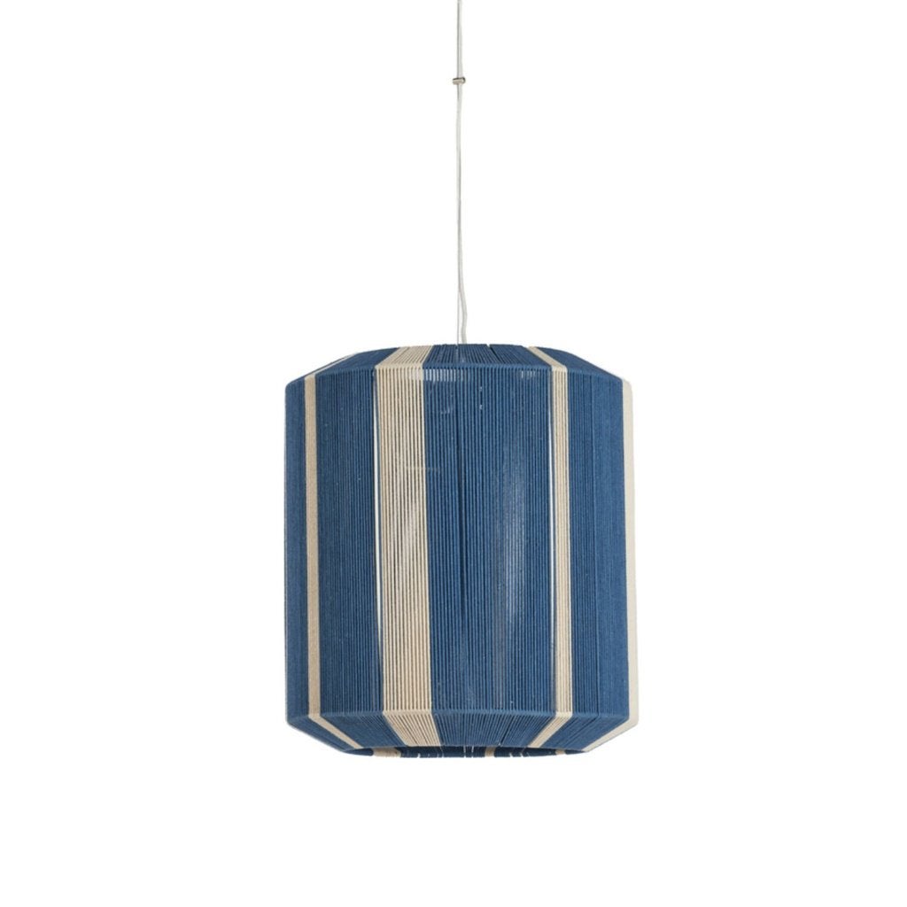 Hanglamp Kozana Light & Living touw creme blauw (3 maten), Ophalen of Verzenden, Nieuw, Metaal