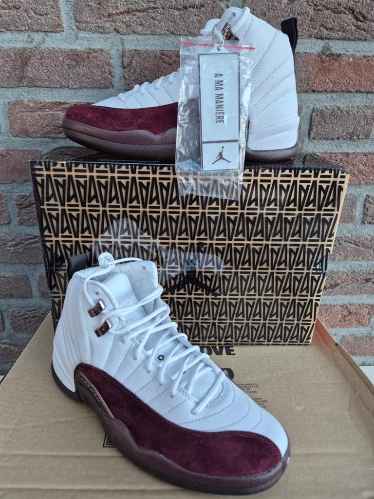 AIR JORDAN 12 x A MA MANIÉRE "BURGUNDY CRUSH" - retailprijs!, Nike Air Jordan, Wit, Nieuw, Ophalen of Verzenden