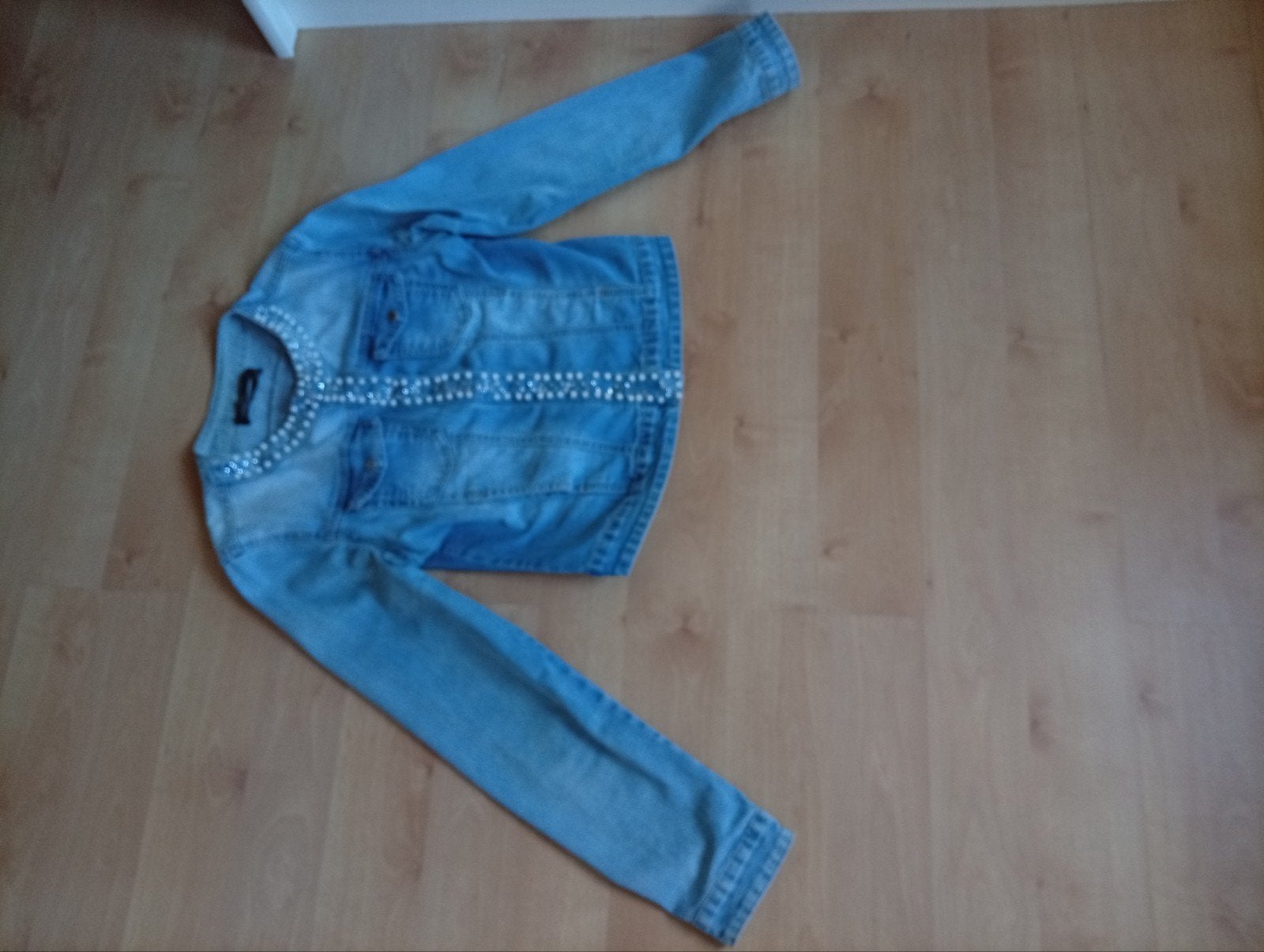 leuk spijkerjasje, Ophalen of Verzenden, Gedragen, Maat 36 (S), Blauw