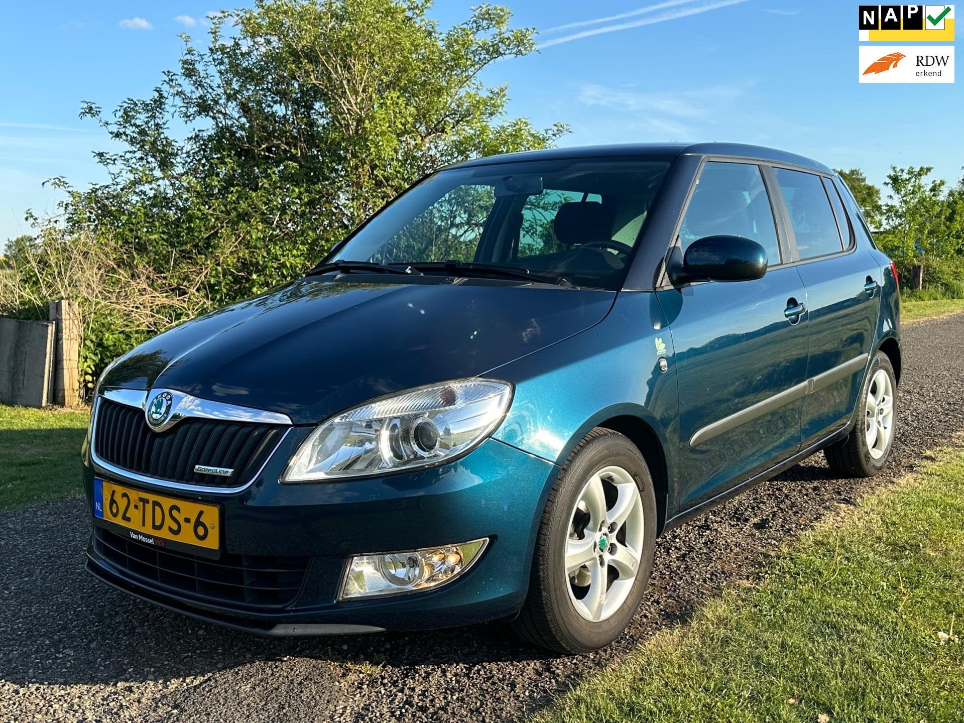 Skoda Fabia 1.2 TDI Greenline, Auto's, Voorwielaandrijving, Euro 5, Gebruikt, Blauw