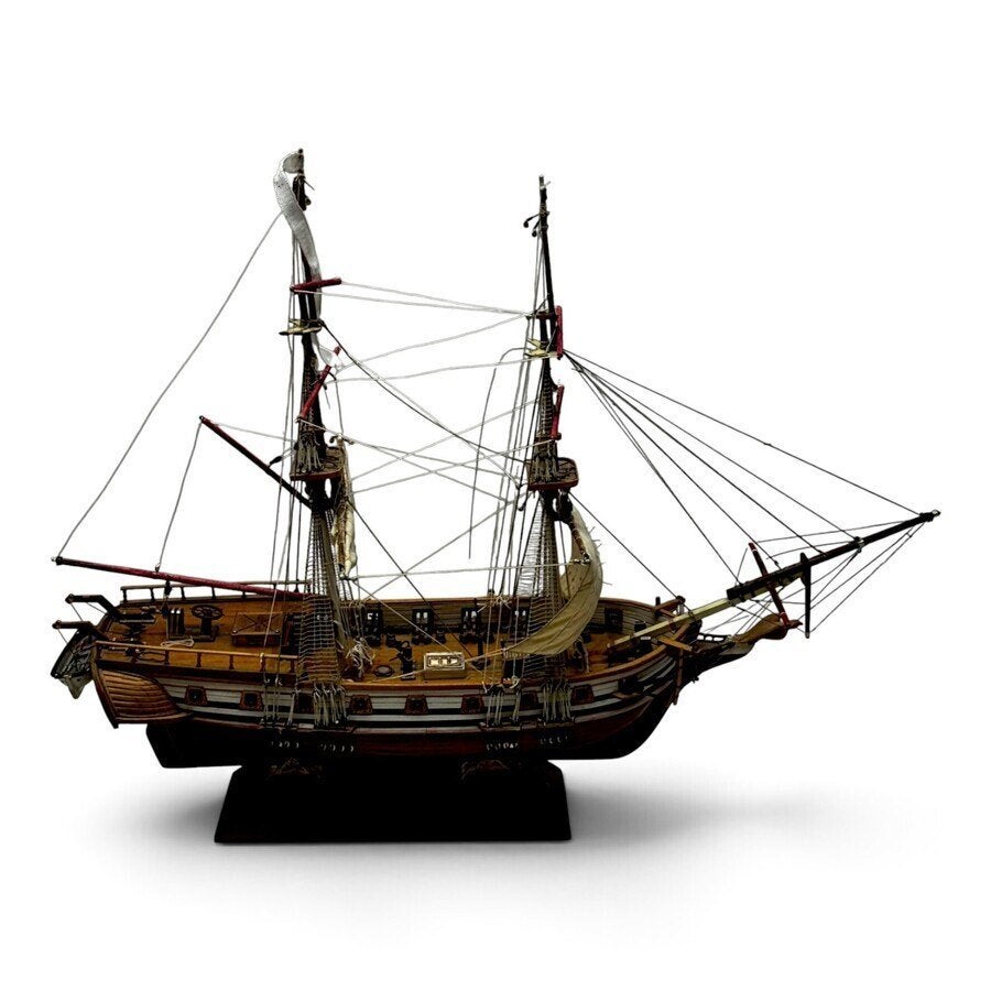 Handgebouwd model van een marinebrik, Ophalen of Verzenden, Gebruikt