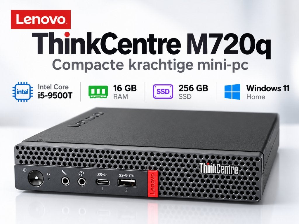 Lenovo ThinkCentre M720q i5-9500T 16GB 256GB Win 11 Home, Computers en Software, Intel Core i5-9500T, Gebruikt, Ophalen of Verzenden