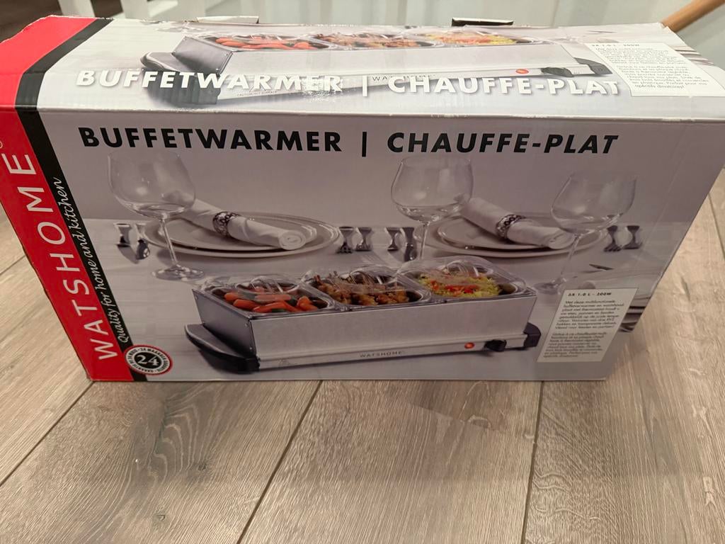 Tristar BP-6283 Buffetwarmer - 3 x 1,4L - RVS, Ophalen of Verzenden, Nieuw