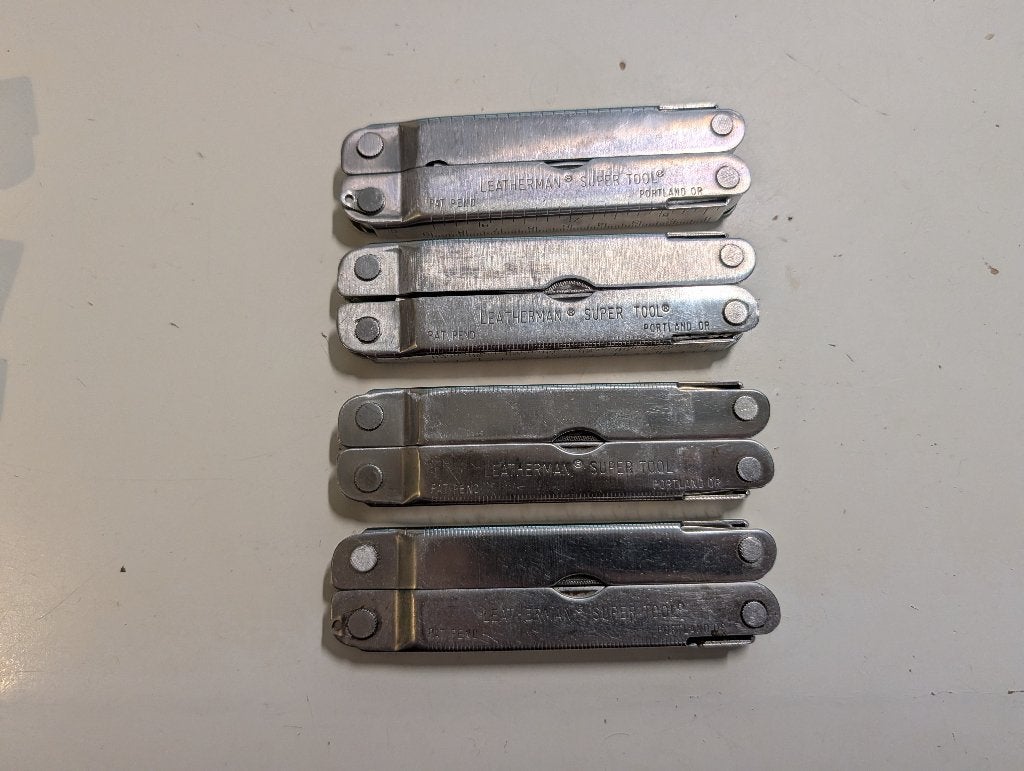 4 x leatherman super tool pat pend, Ophalen of Verzenden, Gebruikt