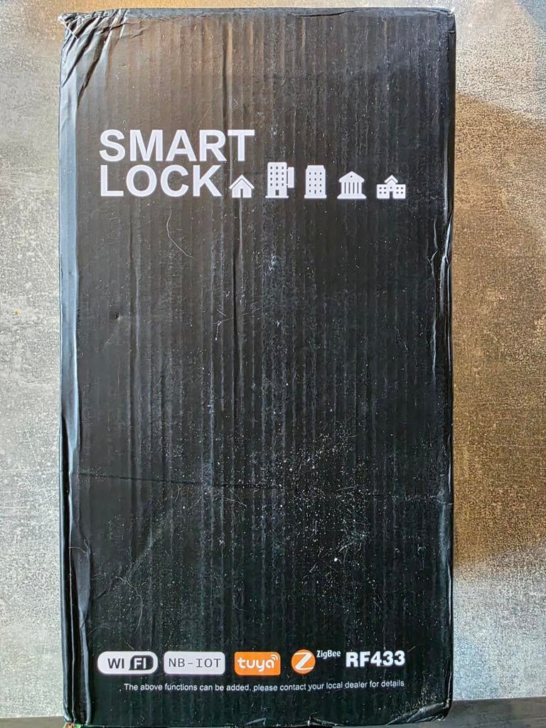 Smart Lock - Zwart slim deurslot nieuw, Onbekend, Nieuw, Ophalen of Verzenden, Slot