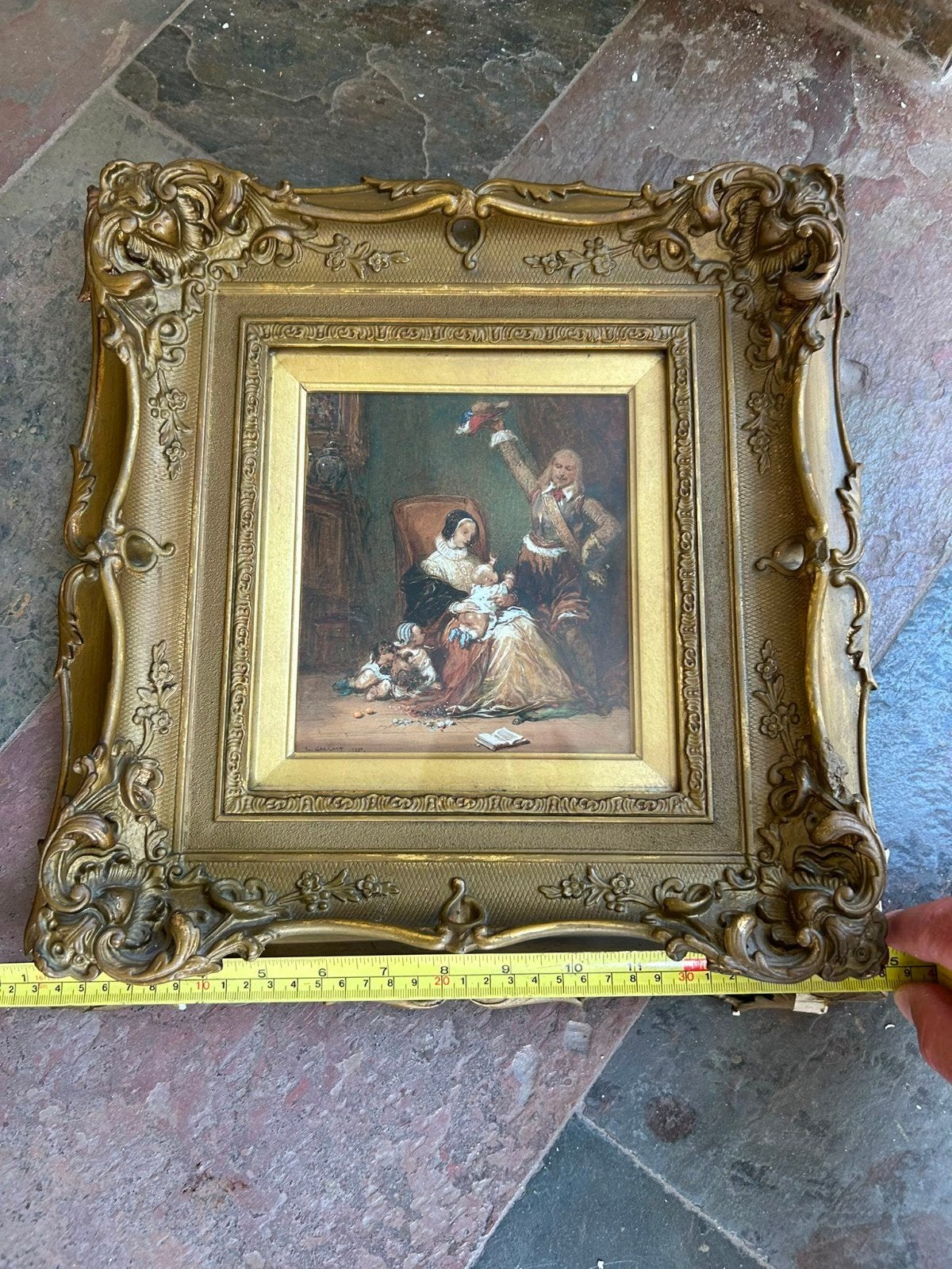 Mooi schilderij voor liefhebbers, Ophalen