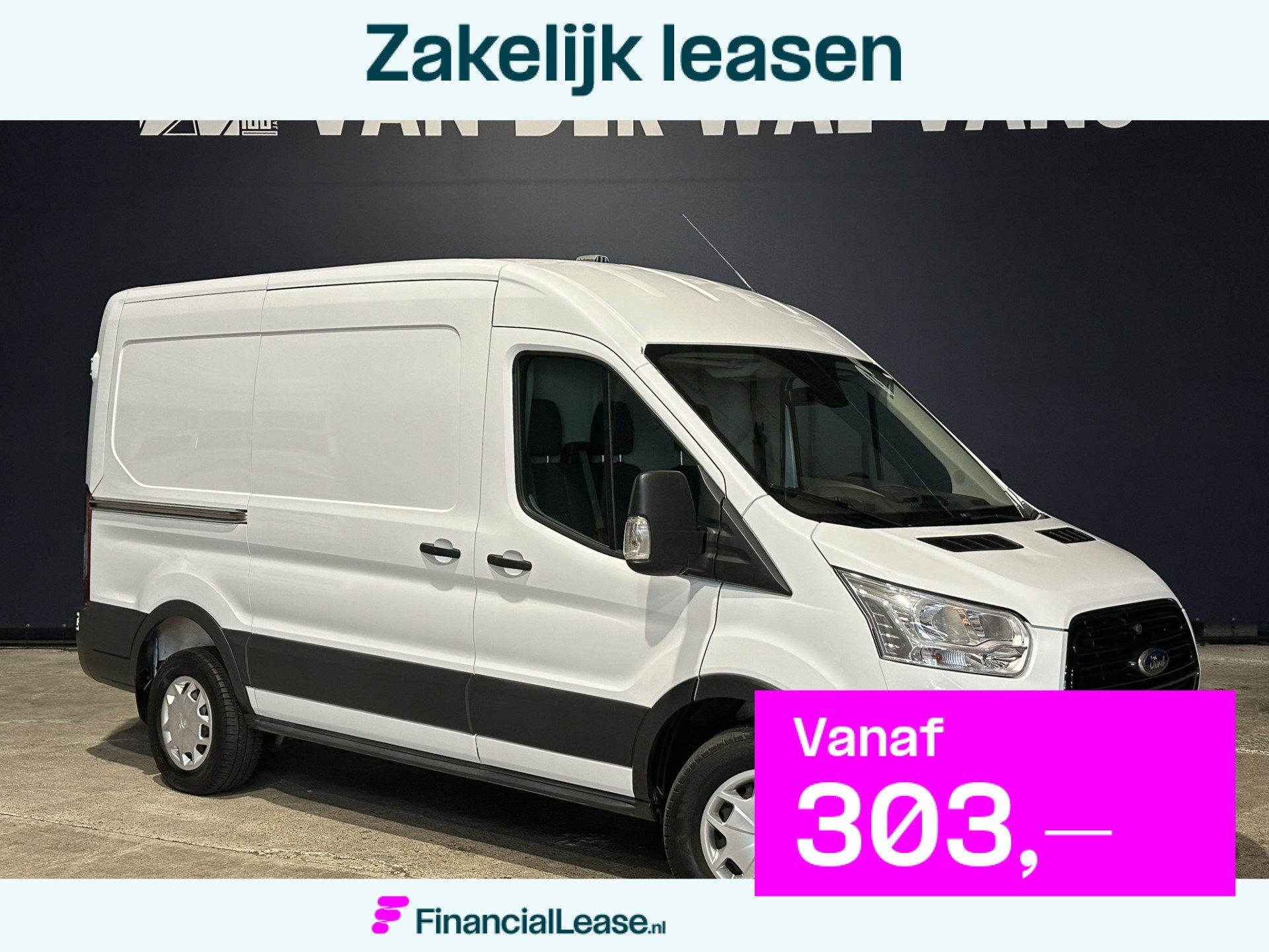 Ford Transit 2.0 TDCI 130pk Automaat L2H2 Inrichting Euro6 A, Stof, Wit, 11 km/l, Bedrijf