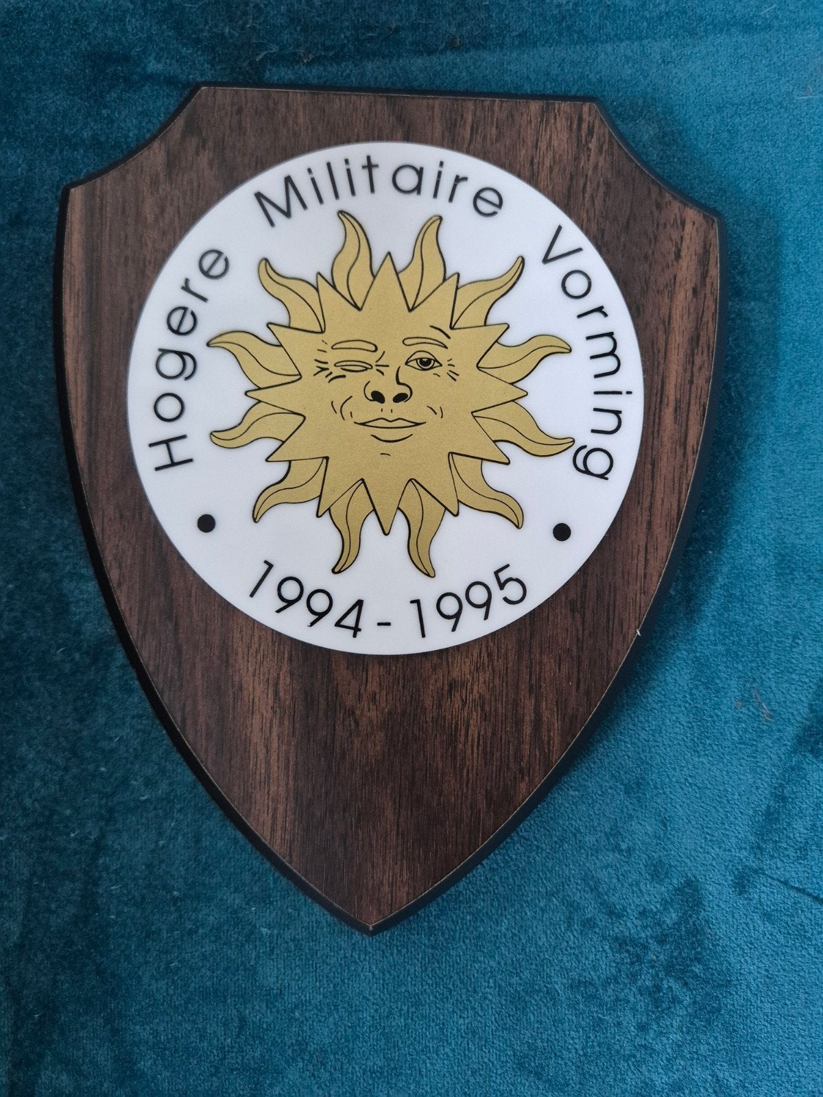 Wapenschild Hogere Militaire Vorming 1994 1995, Verzenden, Landmacht, Nederland, Embleem of Badge