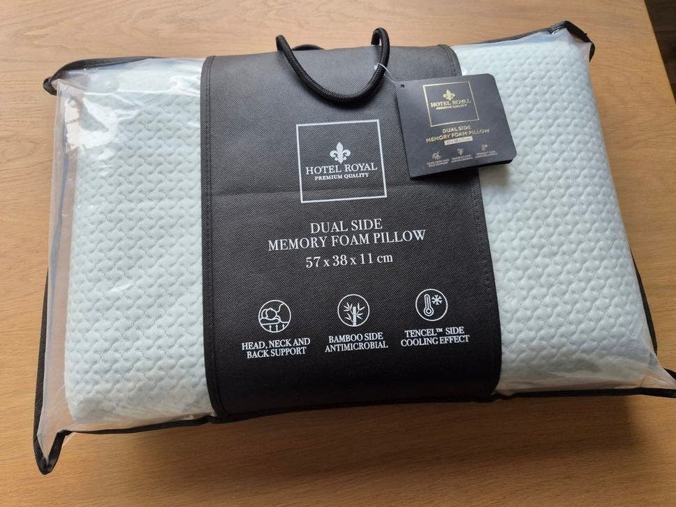 Hotel Royal Memory Foam Kussen - Nieuw in verpakking, Ophalen, Nieuw, Rechthoekig, Hoofdkussen