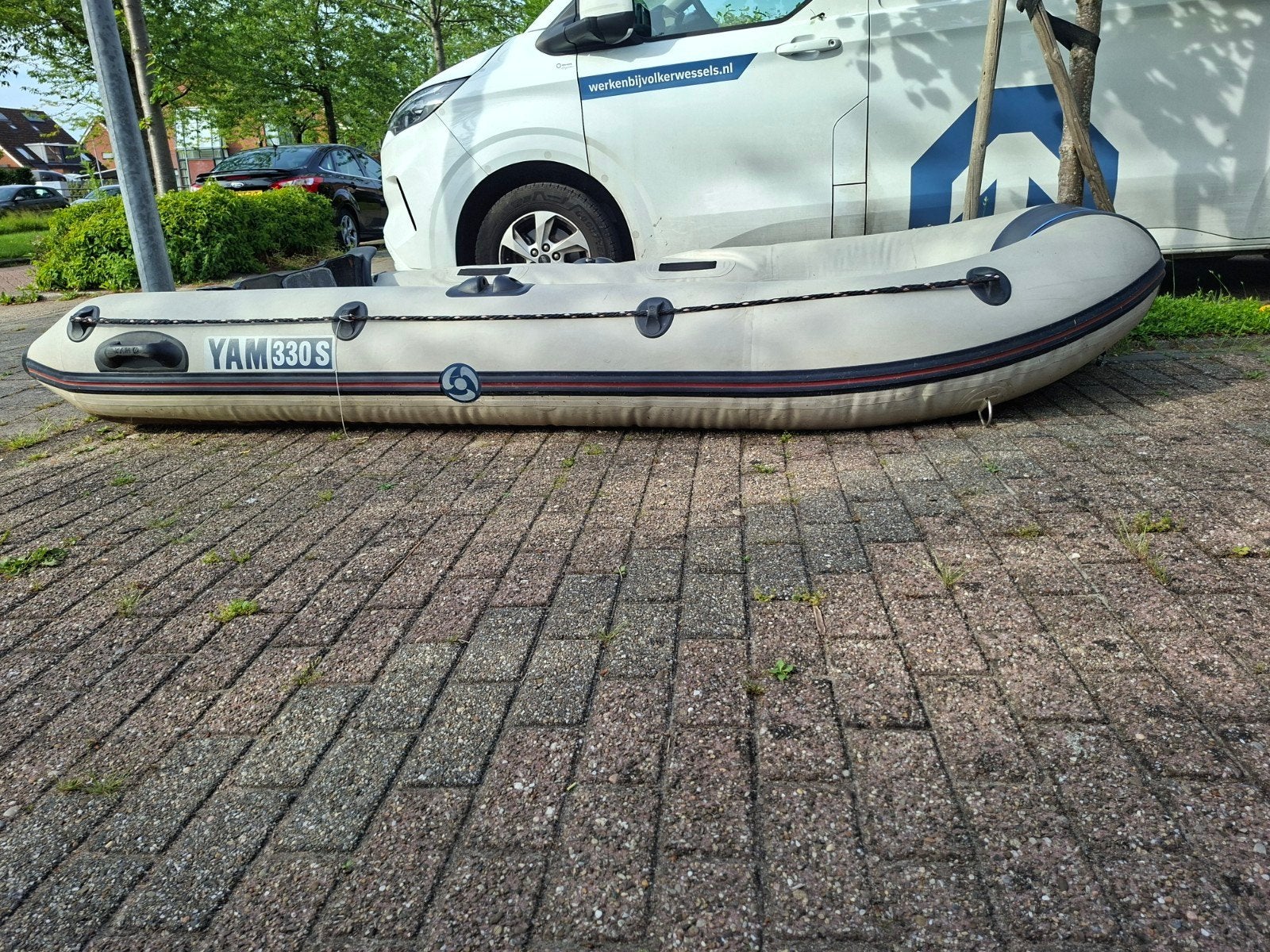 YAM330S rubberboot opknapper, Ophalen