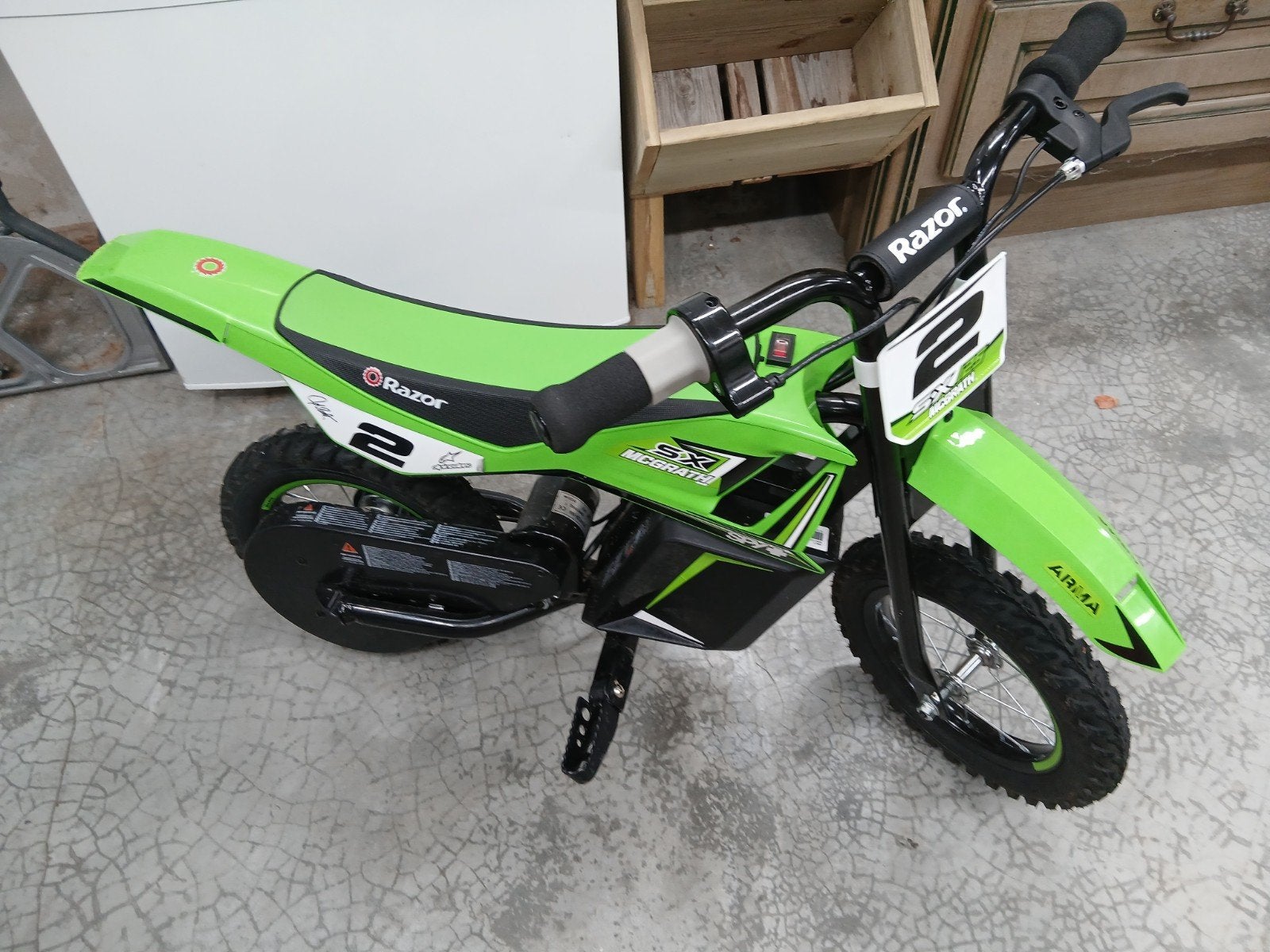 Razor SX500 McGrath Dirt Rocket - Elektrische crossmotor, Ophalen, Gebruikt, Razor, Schijfrem