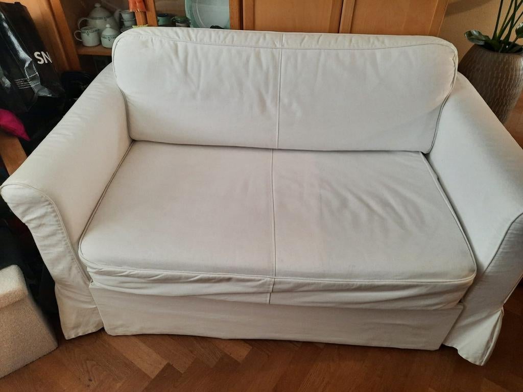 Zit/slaapbank 2pers., Ophalen, Gebruikt, Tweepersoons, Stof