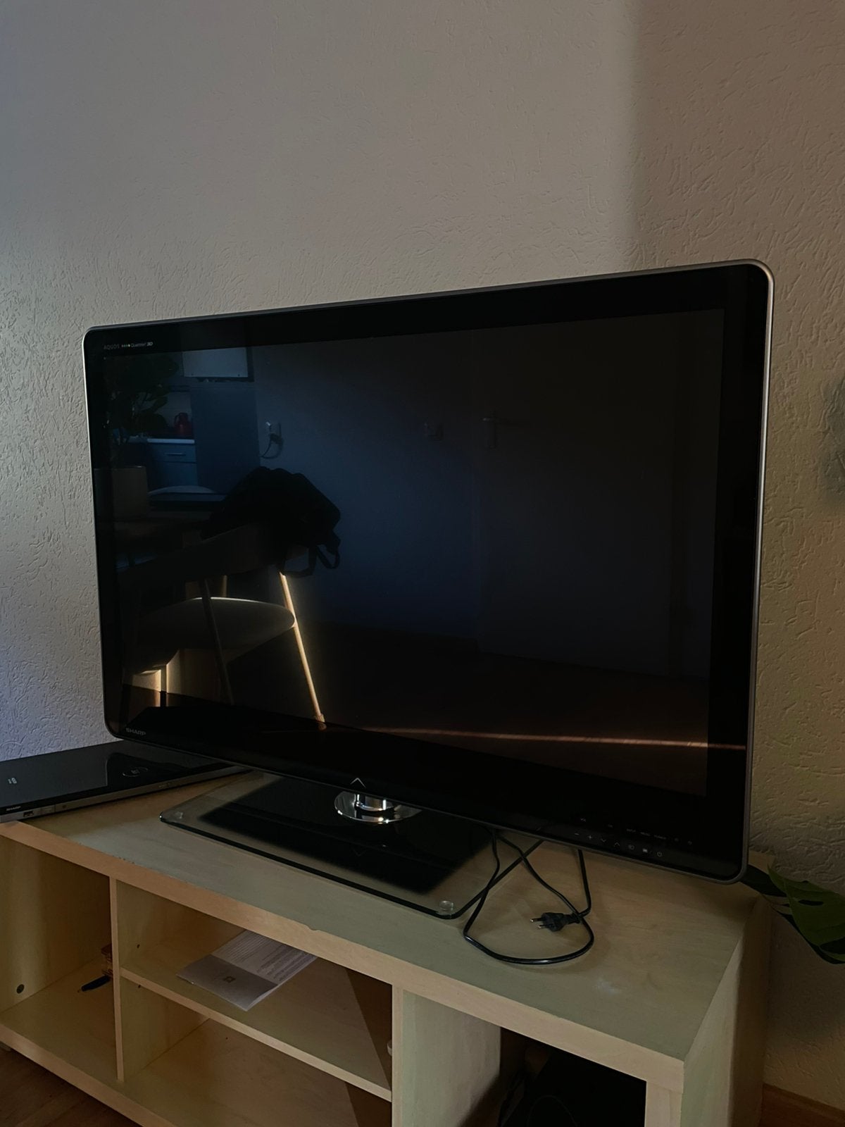 Sharp Aquos Quattron 3D TV (130 cm) met Blu-ray speler, Ophalen, 50 Hz, Zo goed als nieuw, 100 cm of meer