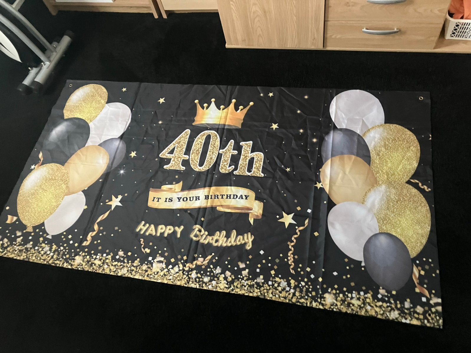 Verjaardag 40 jaar  Spandoek nieuw, Ophalen of Verzenden, Nieuw, Versiering, Verjaardag