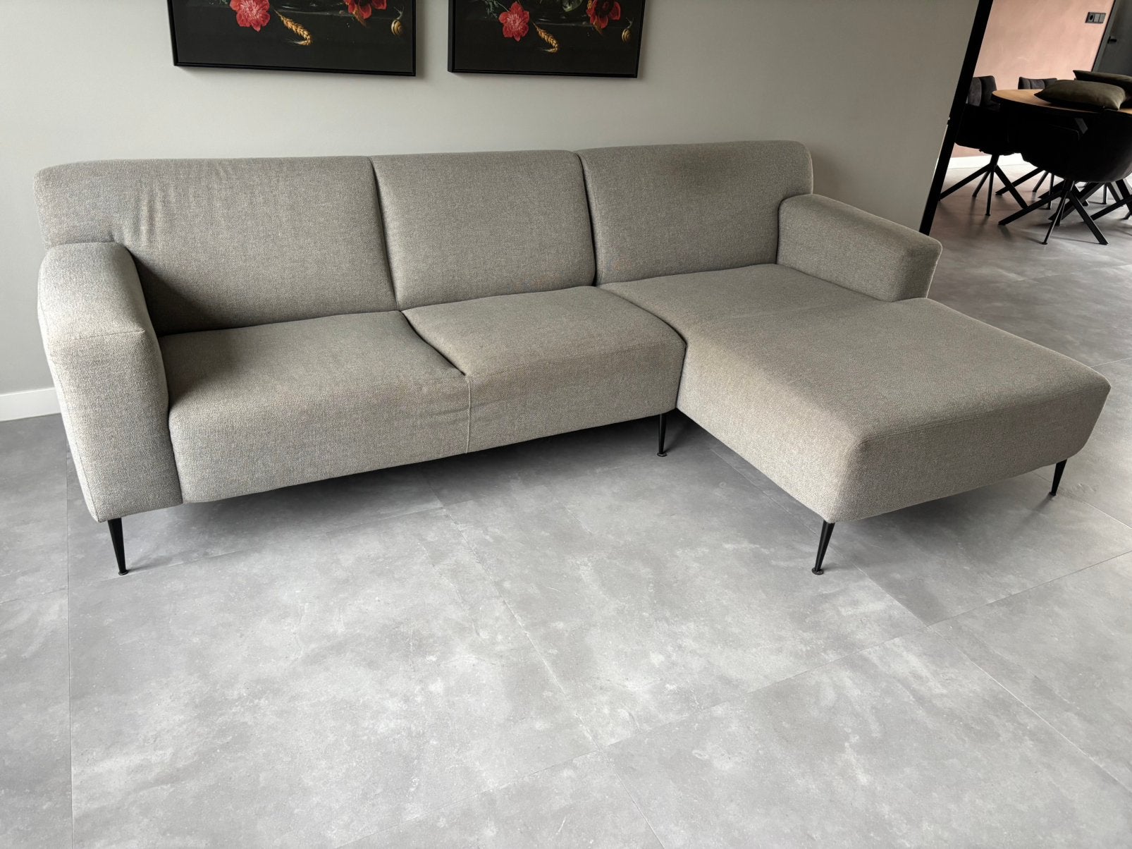 Loungebank lichtgrijs, Ophalen, Gebruikt