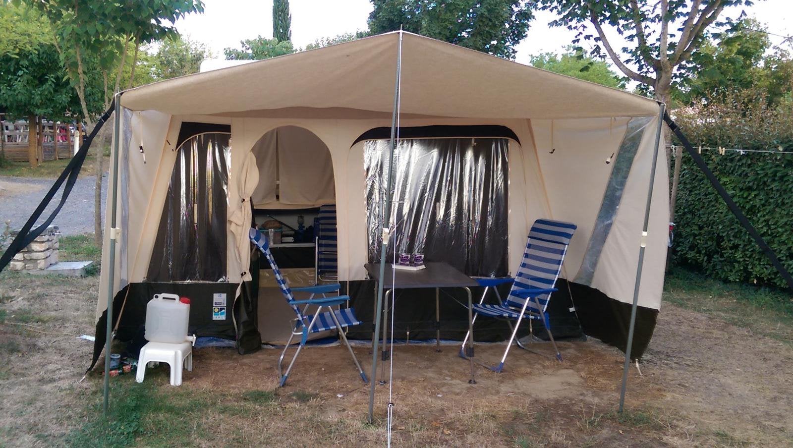 Vouwwagen Jamet/ Jametic Oudoot easy, Caravans en Kamperen, Ophalen, Beige, Aanwezig, Jamet