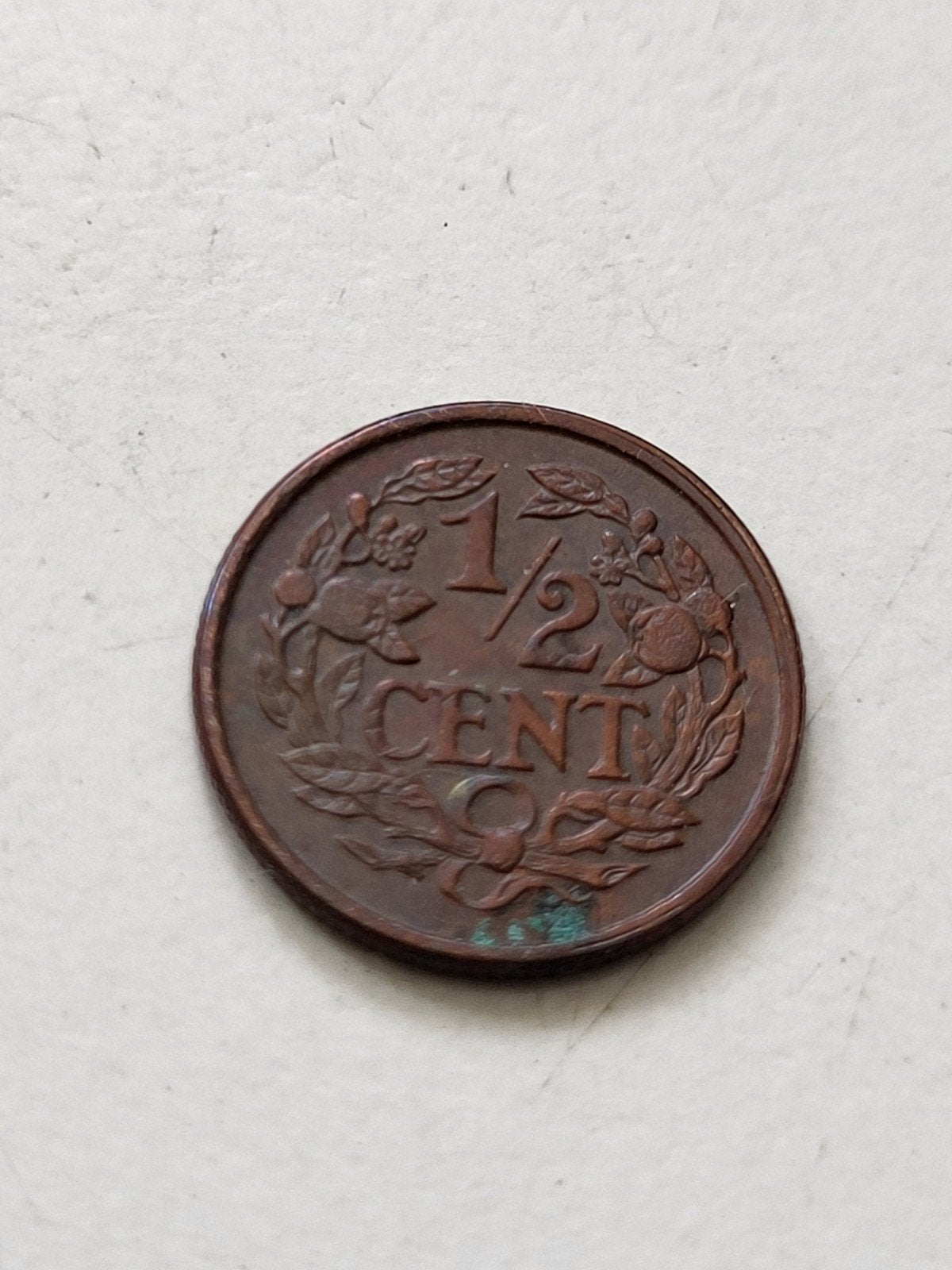 Munt 1/2 (halve) cent 1936, Koningin Wilhelmina, Postzegels en Munten, Ophalen of Verzenden, Koningin Wilhelmina, Overige waardes