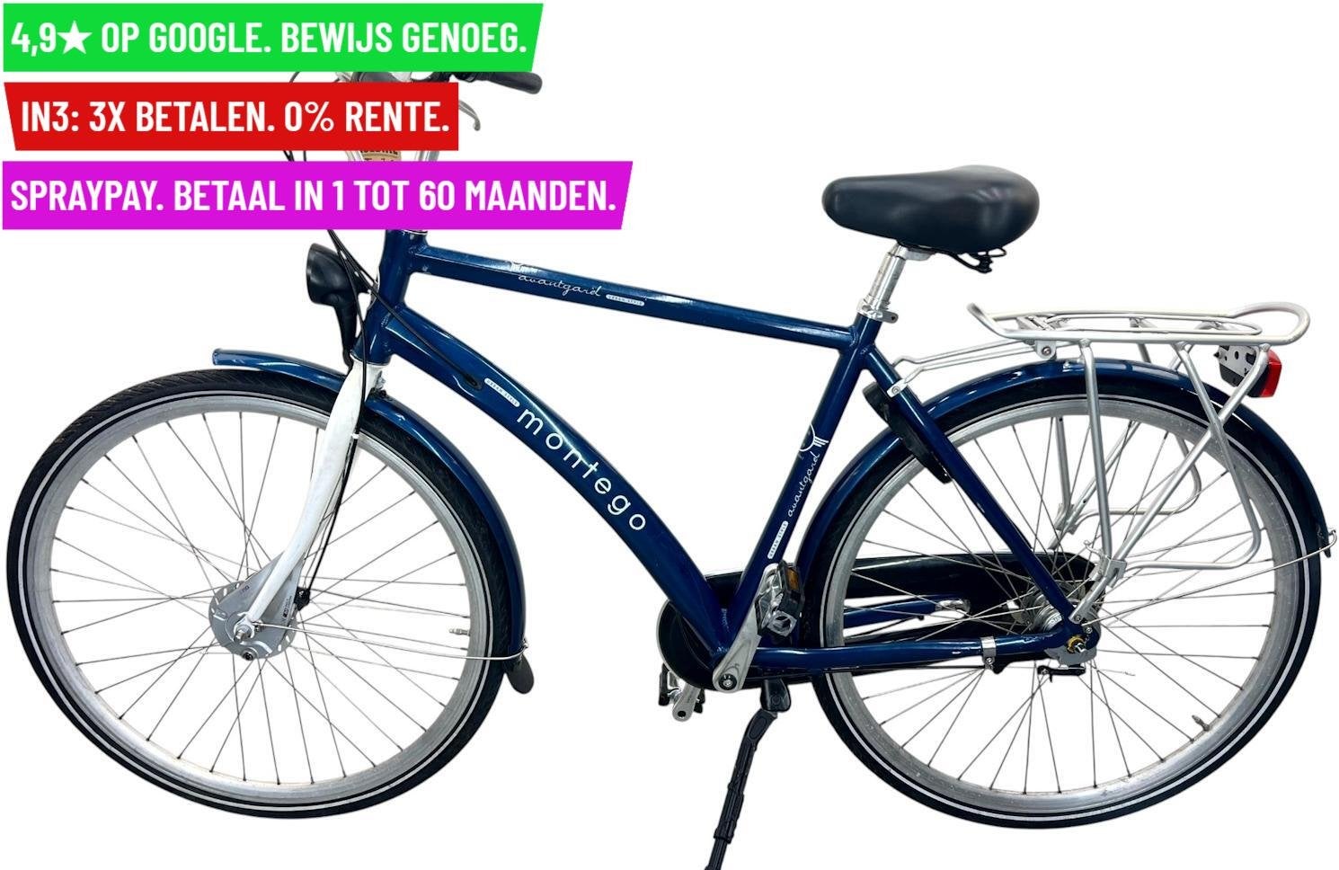 Herenfiets Montego Avantgarel 28"/54cm/3ver - Garantie, Fietsen en Brommers, Fietsen | Heren | Herenfietsen, 9713 Bv Groningen