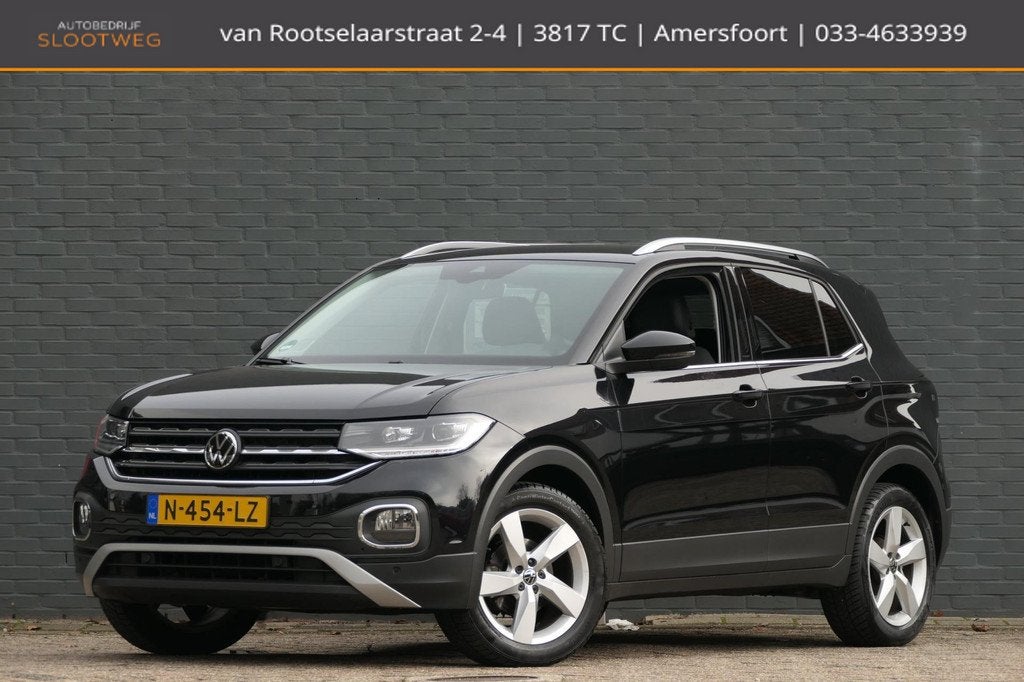 Volkswagen T-Cross 1.0 TSI Style Automaat | Virtual Cockpit, Auto's, Volkswagen, Gebruikt, Automatische klimaatregeling, Zwart