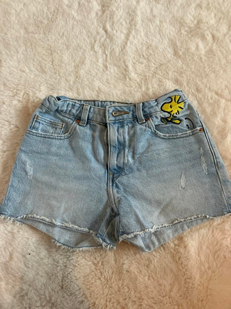 Leuke Zara spijker short/korte broek maat 128, Ophalen of Verzenden, Gebruikt, Meisje, Broek