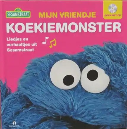 Sesamstraat: Mijn vriendje Koekiemonster Boek met CD NIEUW, Boeken, Kinderboeken | Kleuters, Nieuw, Fictie algemeen, 4 jaar, Jongen of Meisje