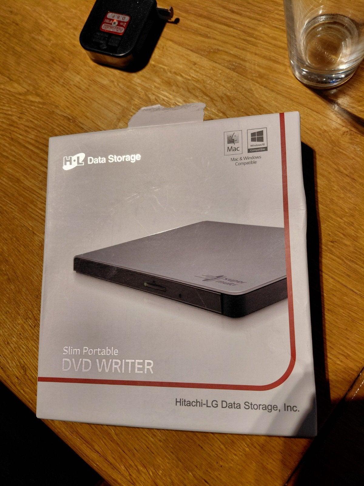 HL Data Storage Slim Portable DVD Writer - Nieuw, Computers en Software, Cd, Nieuw, Extern, MacOS