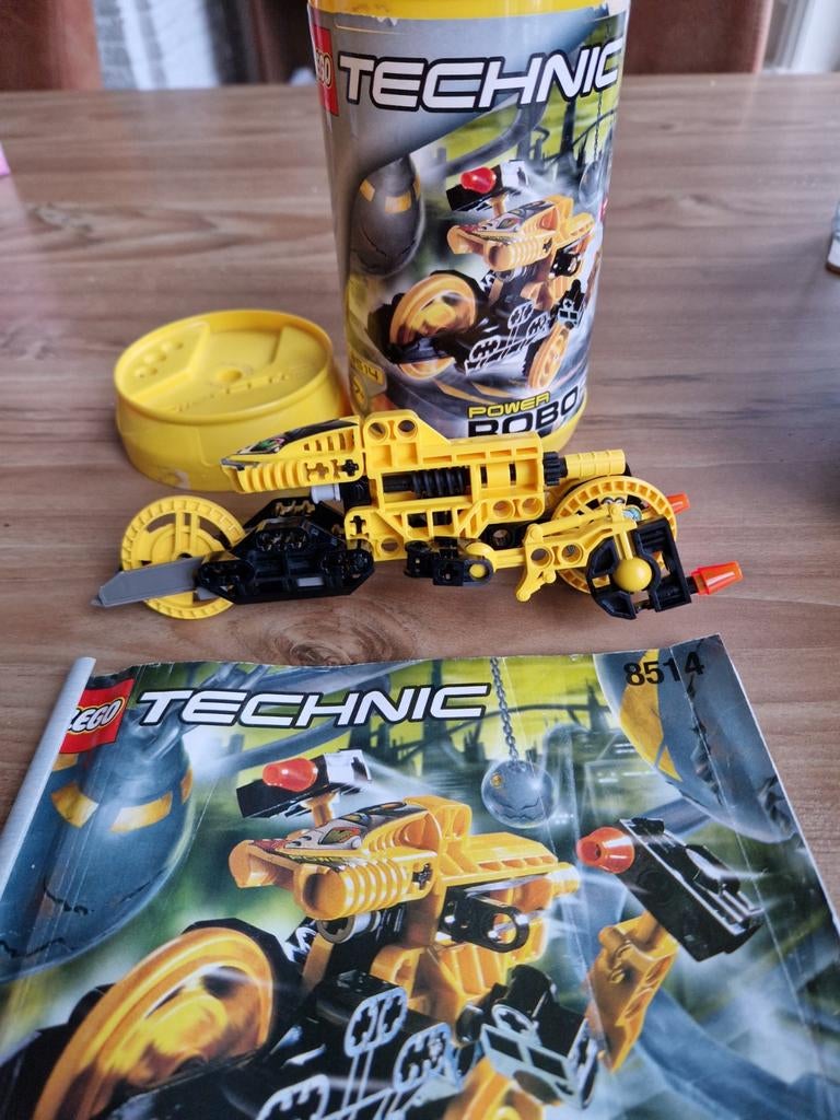 Lego Technic Power Roboriders met koker en handleiding, Ophalen of Verzenden