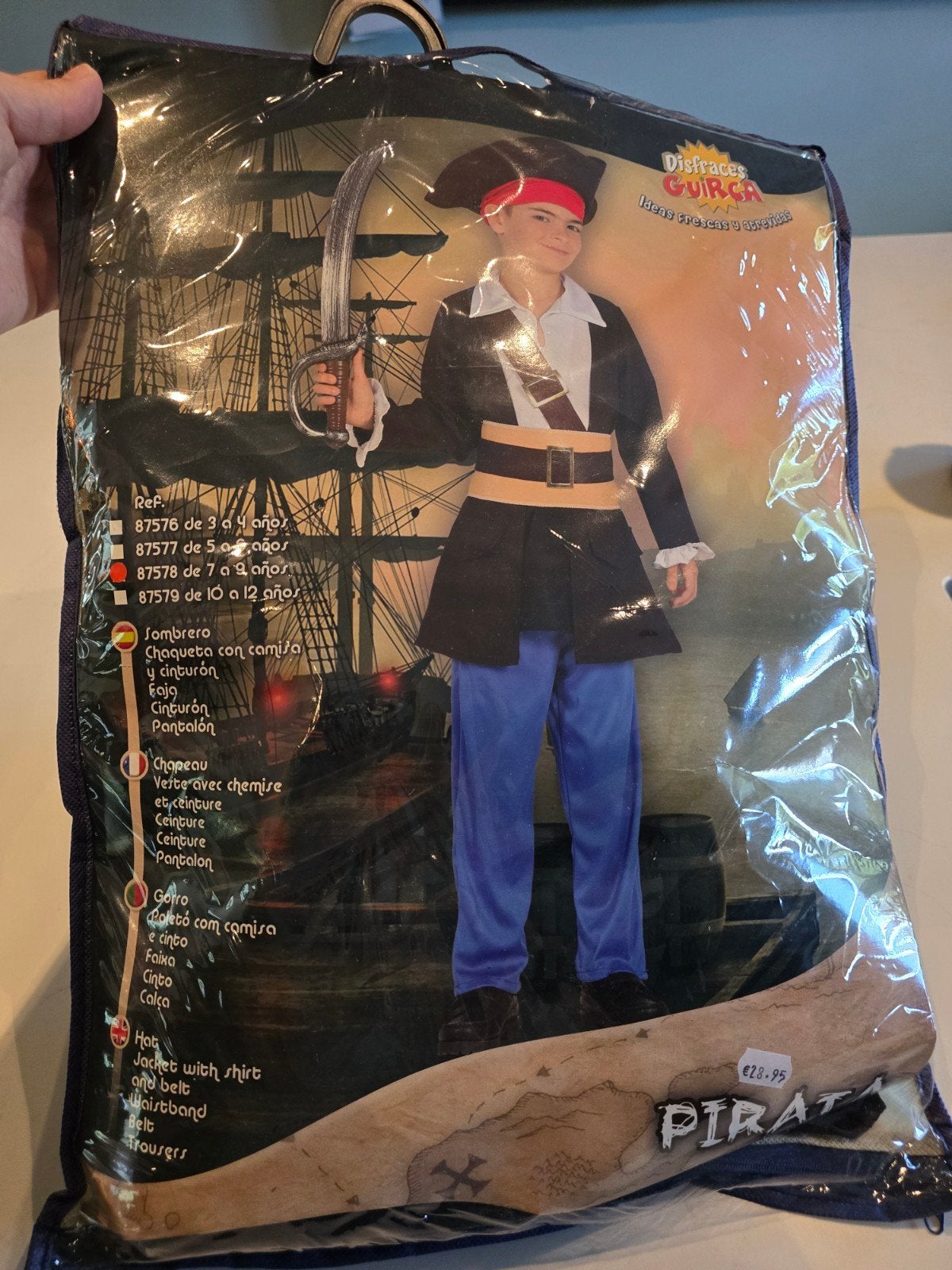 piratenpak, Kleding | Heren, Carnavalskleding en Feestkleding, Ophalen, Zo goed als nieuw