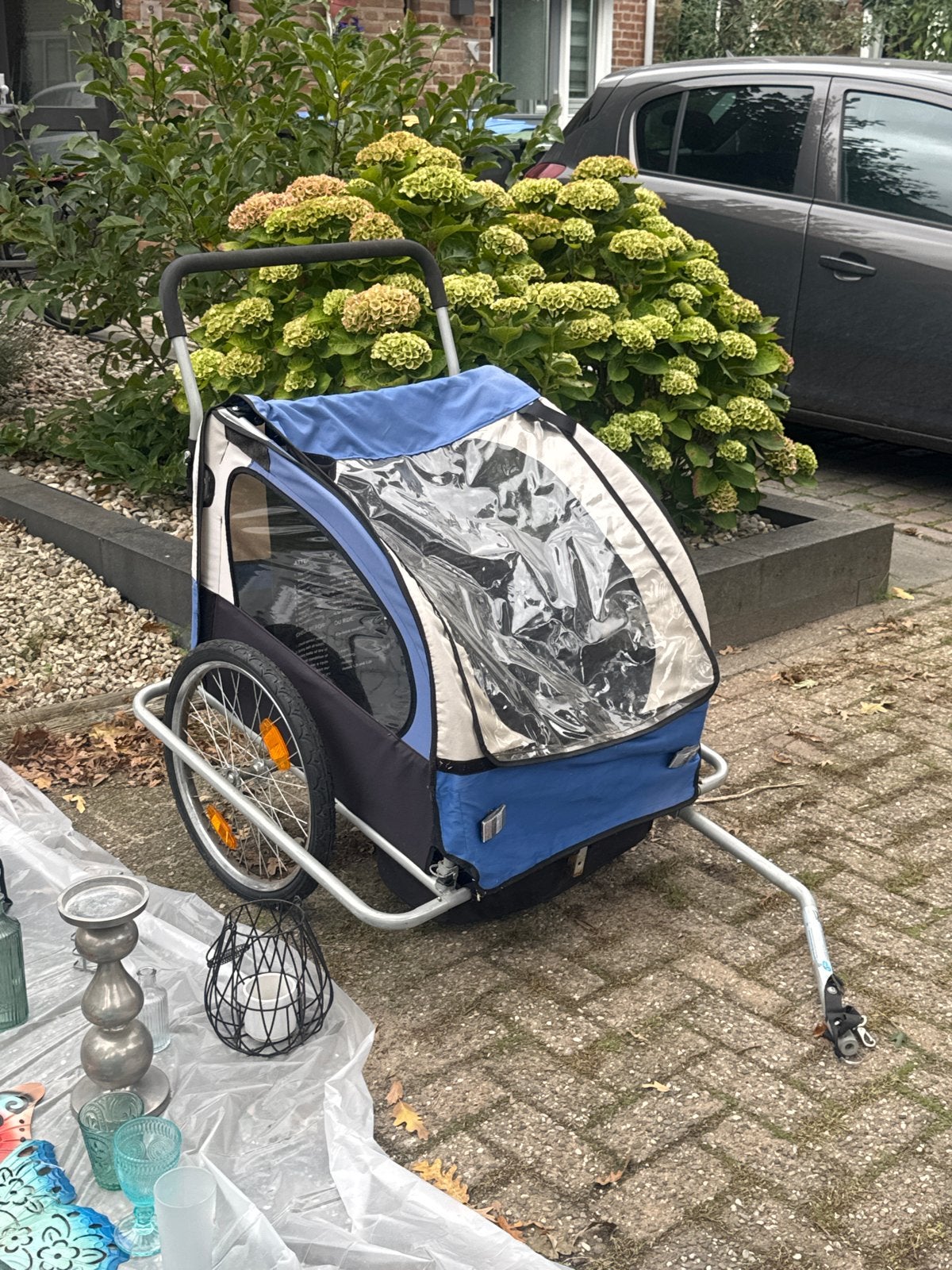 Kinderfietskar, Fietsen en Brommers, Ophalen, Gebruikt, Opvouwbaar, Kinderkar