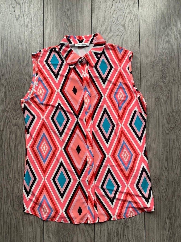 angelle milan blouse maat L, Kleding | Dames, Ophalen of Verzenden, Gedragen, Maat 42/44 (L), Roze