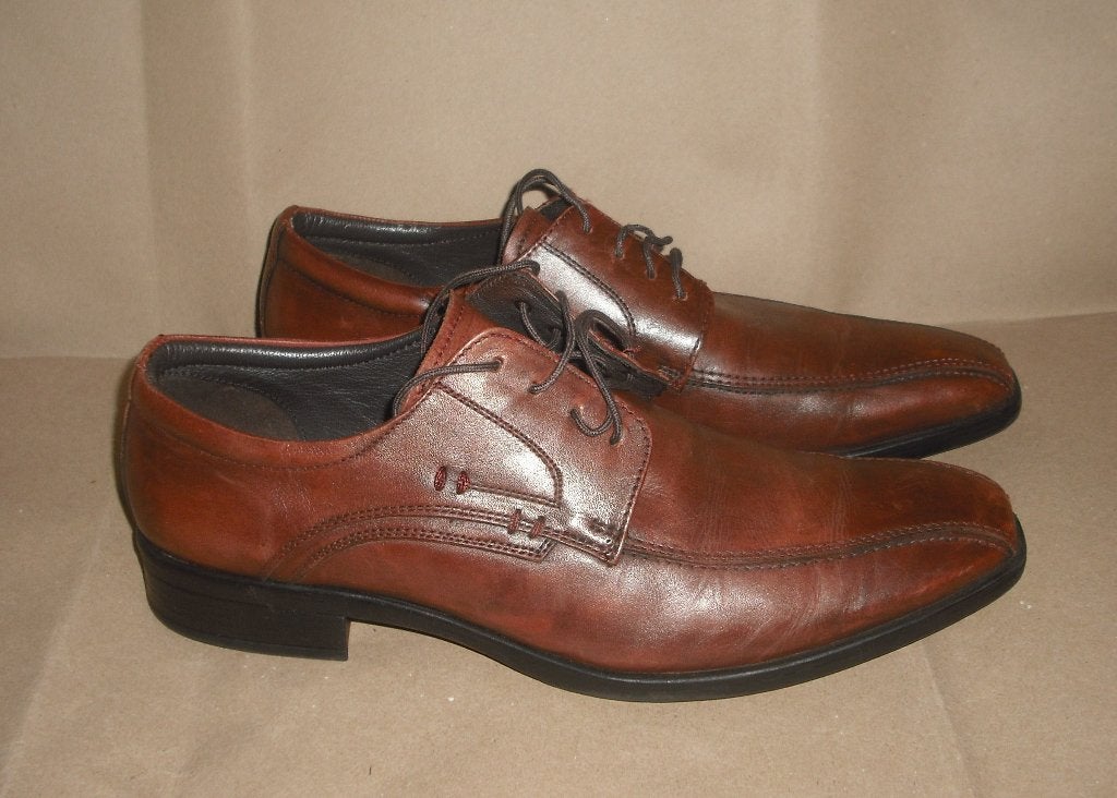 heren veterschoenen /  maat 42   merk : van Beers, Kleding | Heren, Schoenen, Bruin, Ophalen of Verzenden, Zo goed als nieuw, Van Beers