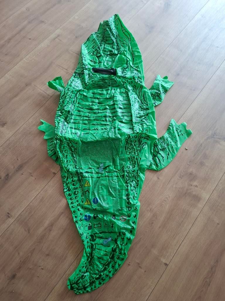 Opblaasbare krokodil voor in het zwembad, Ophalen of Verzenden, Zo goed als nieuw