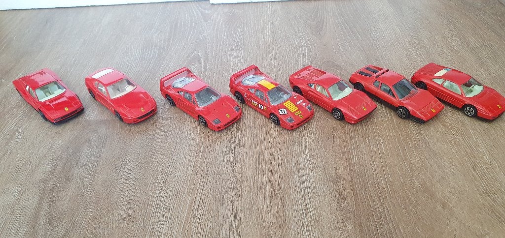 7 x Burago Ferrari schaal 1: 43, Ophalen of Verzenden, Zo goed als nieuw, Auto, Overige merken