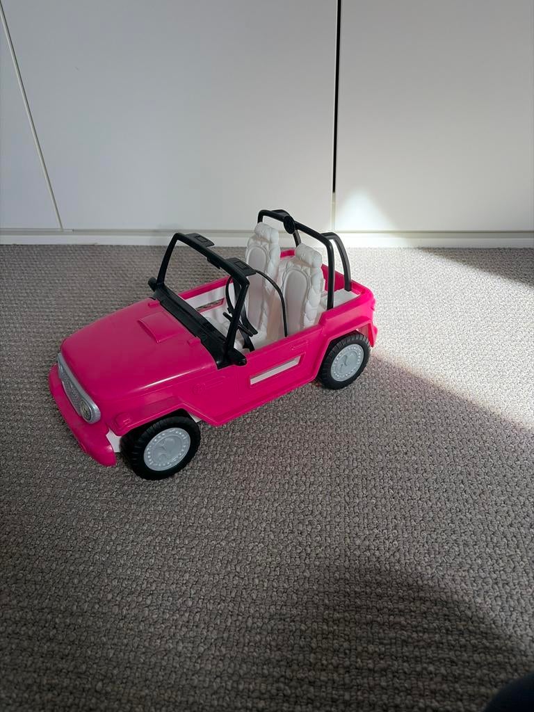 Barbie auto roze cabriolet, Ophalen of Verzenden, Gebruikt, Meisje