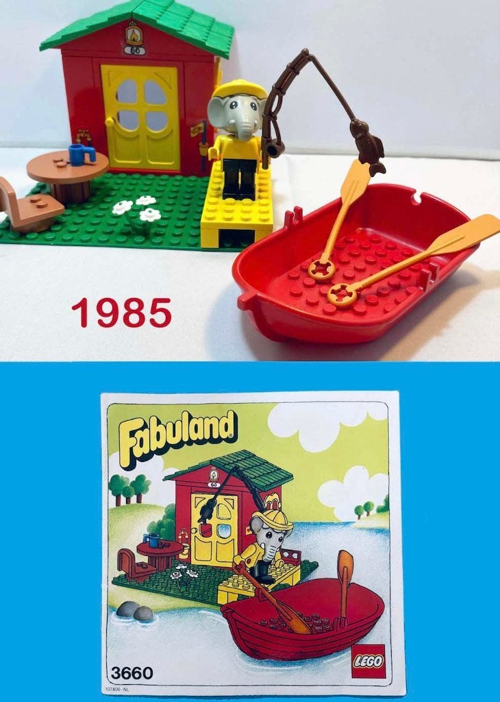 LEGO Fabuland 3660 Fisherman's Cottage met boekje, Overige thema's, Lego, Ophalen of Verzenden, Zo goed als nieuw