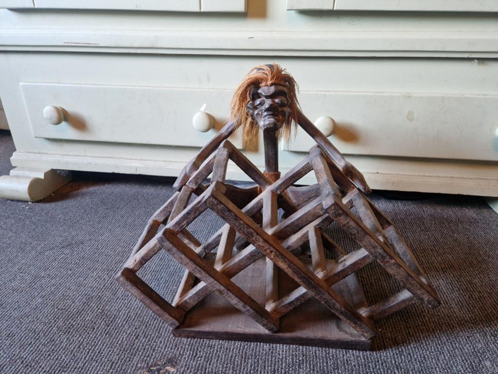 bijzonder houten wijnrek, Ophalen, Gebruikt, 5 tot 15 flessen, Minder dan 50 cm