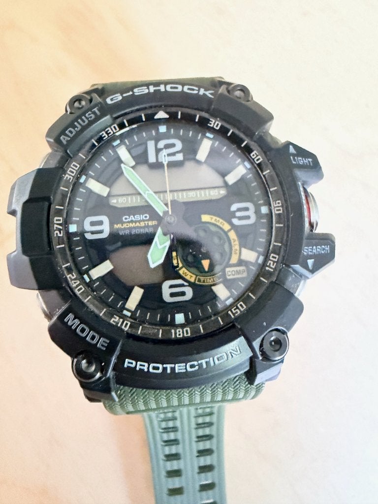 Casio G-Shock Mudmaster GG-1000 – groen/zwart, Casio, Kunststof, Gebruikt, Polshorloge