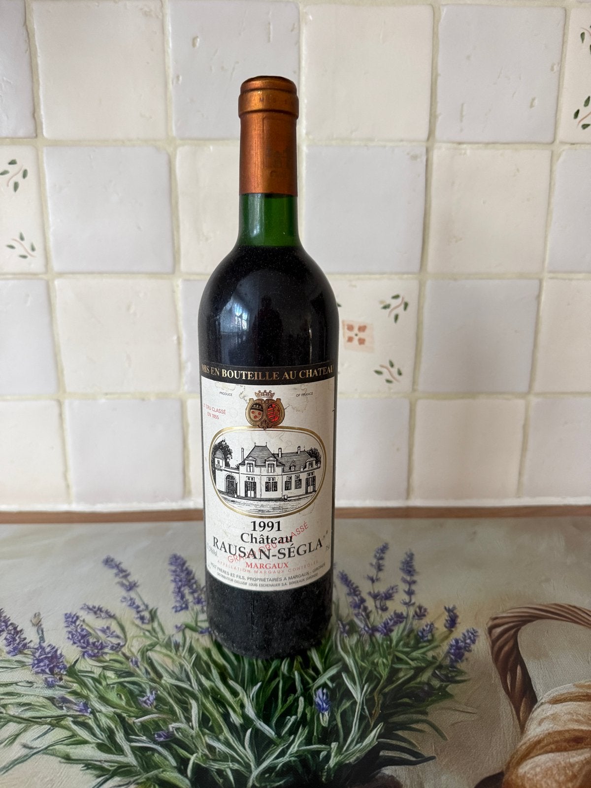 Château Rausan-Ségla Margaux 1991 - Rode Wijn, Gebruikt, Frankrijk, Ophalen of Verzenden, Rode wijn