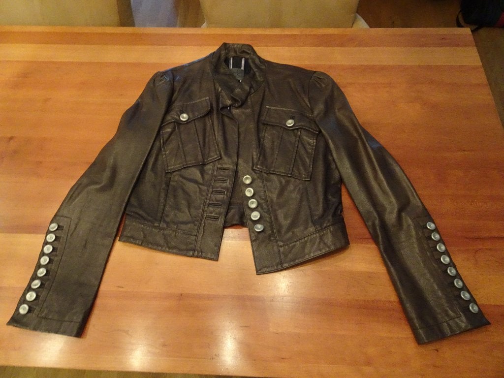 CALVIN KLEIN bruin leren jack, Maat 38/40 (M), Bruin, Verzenden, Nieuw