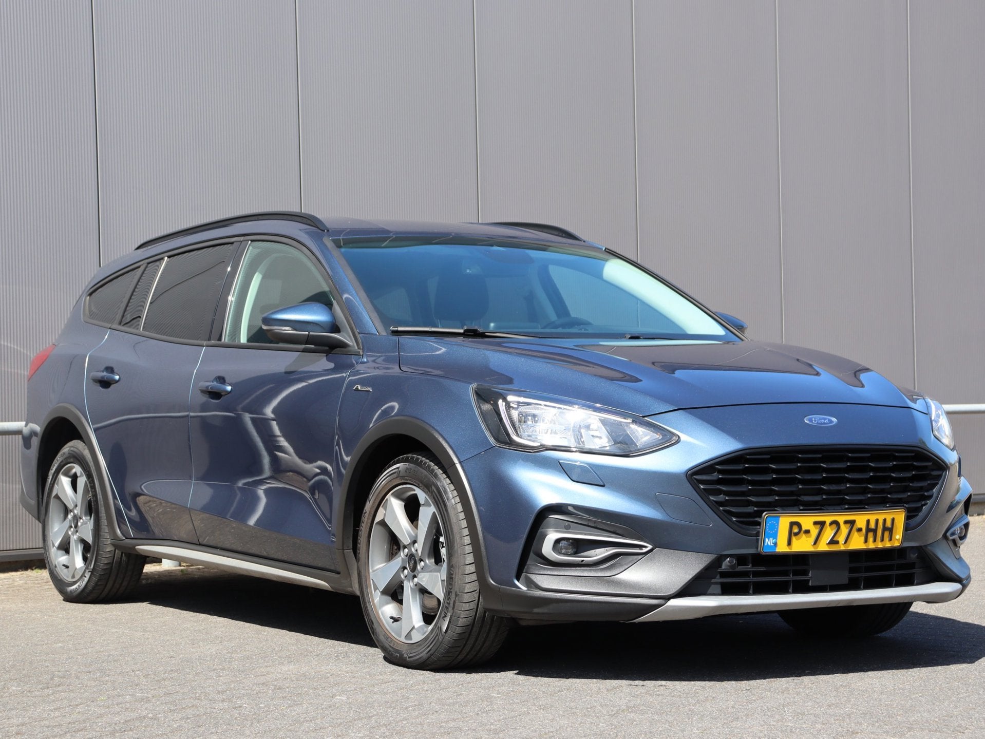 Ford Focus Wagon 1.0 EcoBoost Titanium X Business navi autom, 125 pk, Gebruikt, Euro 6, Blauw