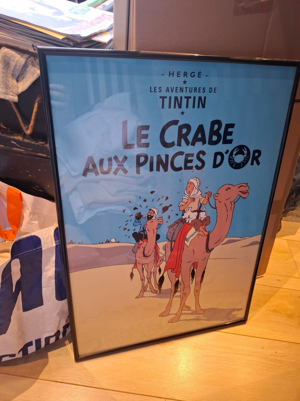 Kuifje schilderij, Ophalen, Zo goed als nieuw, Reclamebord