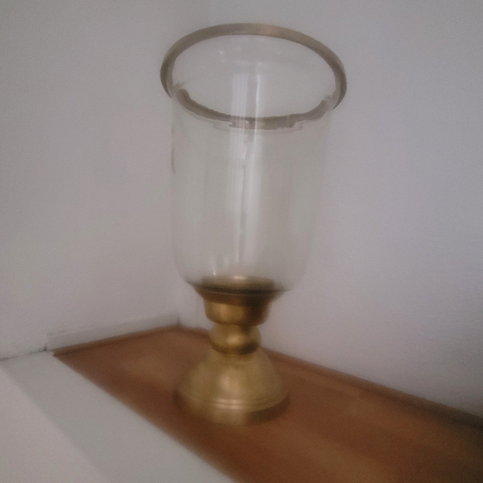 windlicht, Huis en Inrichting, Woonaccessoires | Kandelaars en Kaarsen, Ophalen, Goud, Was, Windlicht