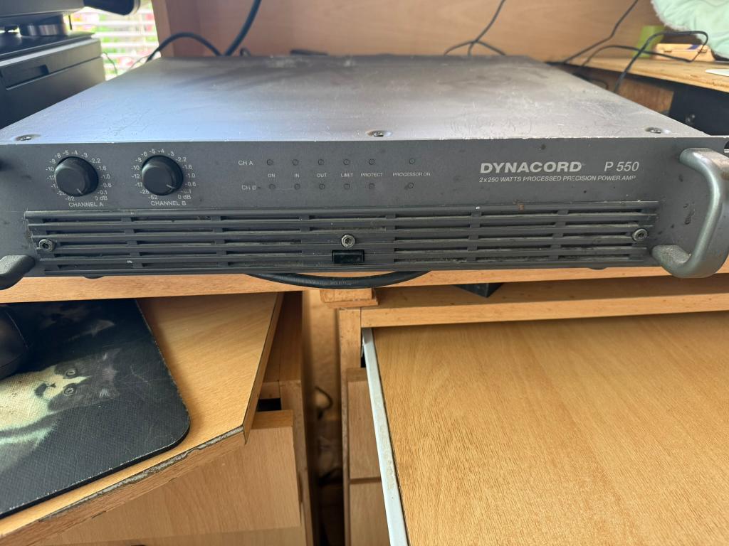 Dynacord P550 versterker, Ophalen, Gebruikt, 500 tot 1000 watt, Overige typen