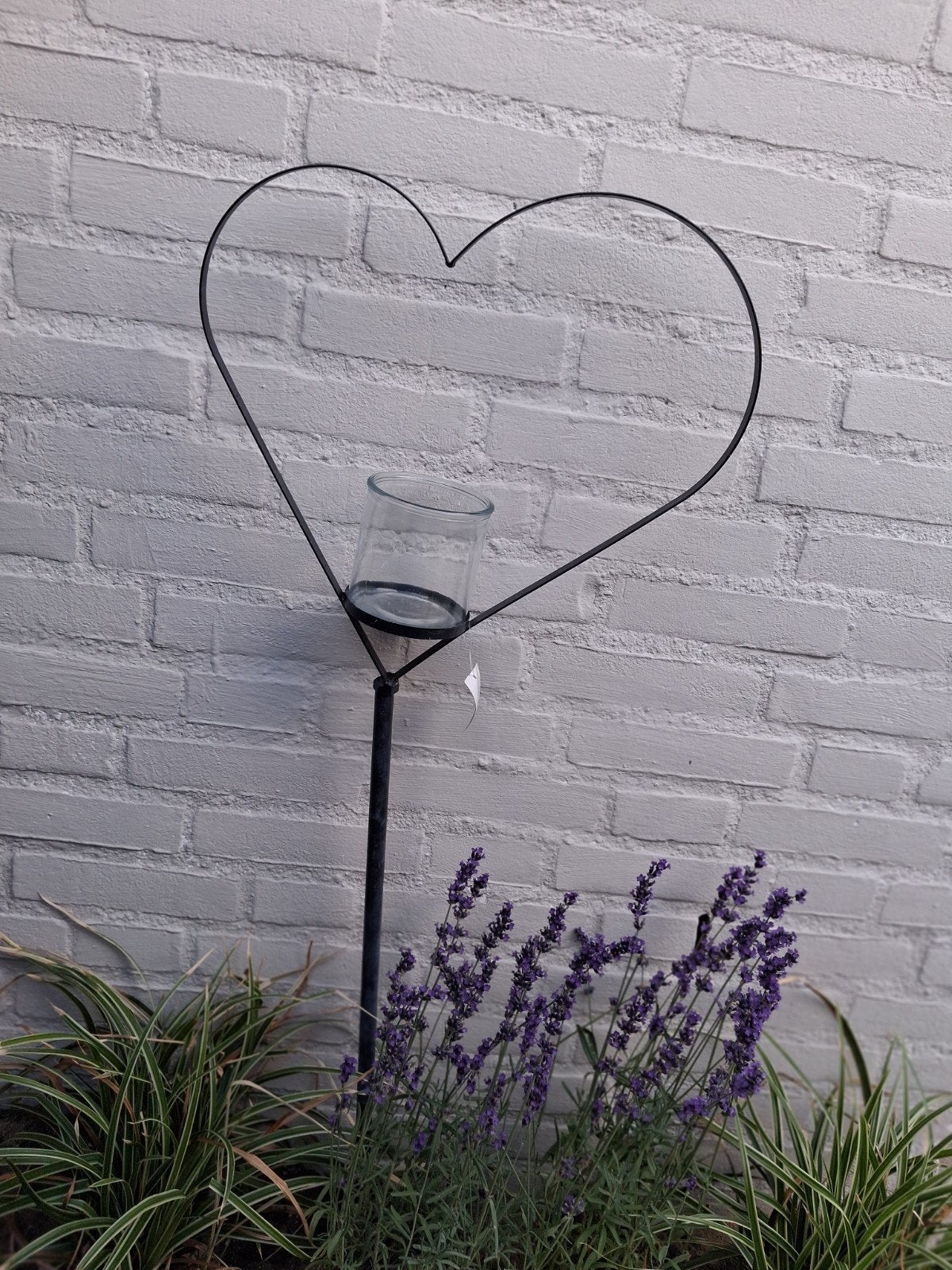 Tuinsteker hart met windlicht, Tuin en Terras, Tuinstekers, Ophalen, Scheulen, Nvt, Nvt