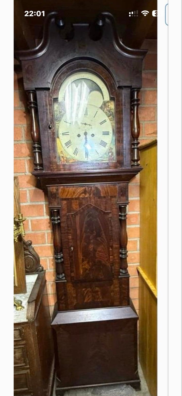 Antieke Engelse Staande Klok (Grandfather Clock), Ophalen