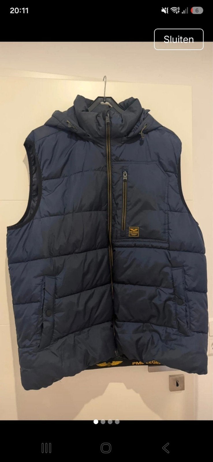 PME Legend Bodywarmer XXL Blauw - Zo goed als nieuw, Blauw, Overige maten, Ophalen of Verzenden, Zo goed als nieuw