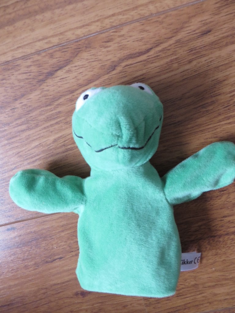 Handpop van Kikker (Z), Ophalen of Verzenden, Zo goed als nieuw, Groen, Overige typen