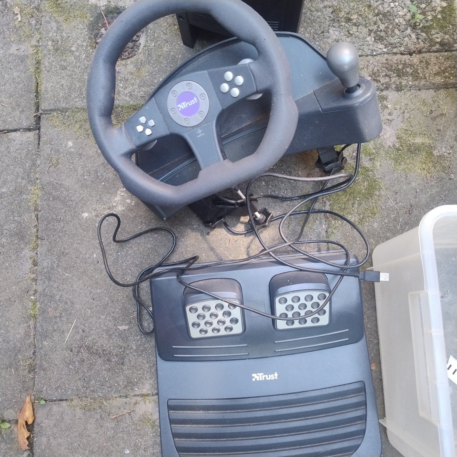 Trust GXT 288 Racing Wheel met Pedalen en Versnellingspook, Ophalen of Verzenden, Overige merken, Gebruikt