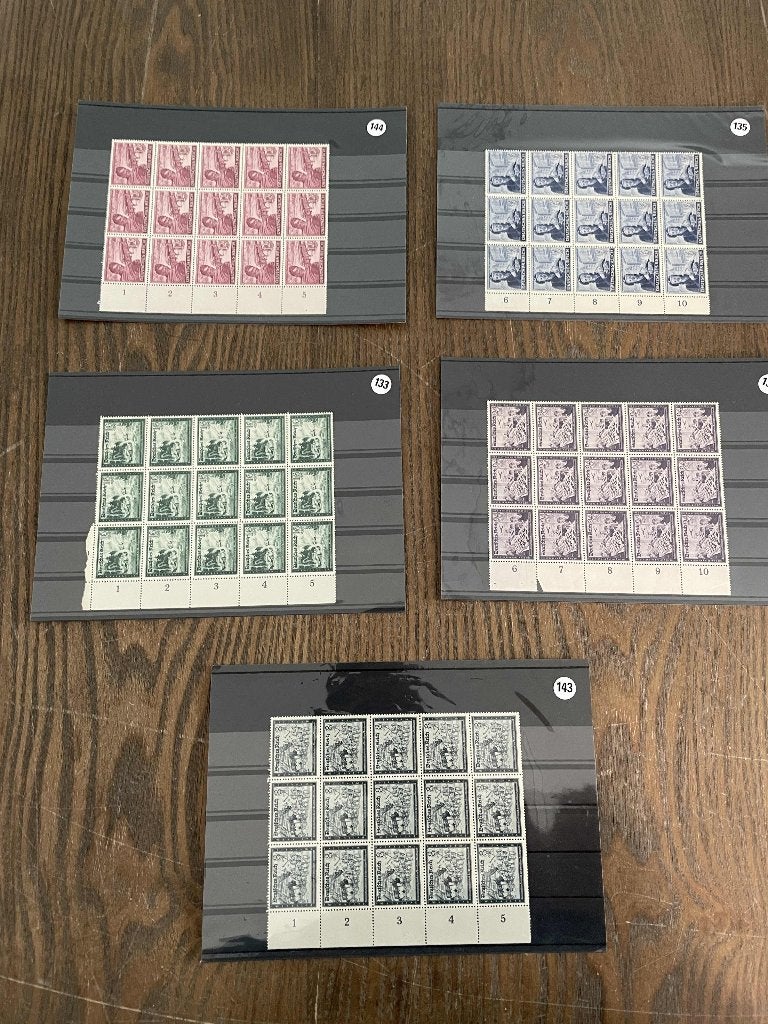 oude postzegels Duitsland 5 kaarten, Verzenden, Postfris